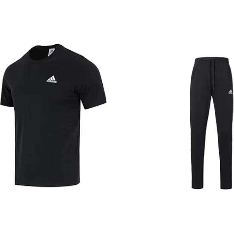 Adidas Retro Logo Print Fitness Training Comfortable Breathable Round Neck Short Sleeve Slim Running Long Pants Casual Sports Suit IC9282+GK9222 S
Adidas Retro Logo Print Fitness Training Comfortable Breathable Round Neck Short Sleeve Slim Running Long Pants Casual Sports Suit IC9282+GK9222 S