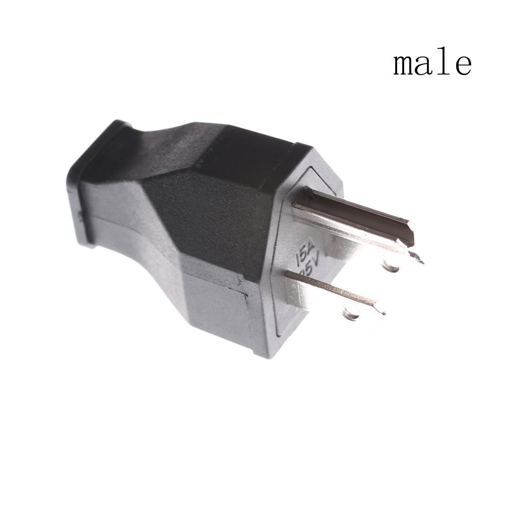 1PC 3 Pin Male Female Power Cord Connector US Plug Converter AC 125V 15A High Performance Black Insertion Force 5~30N B
1PC 3 Pin Male Female Power Cord Connector US Plug Converter AC 125V 15A High Performance Black Insertion Force 5~30N B