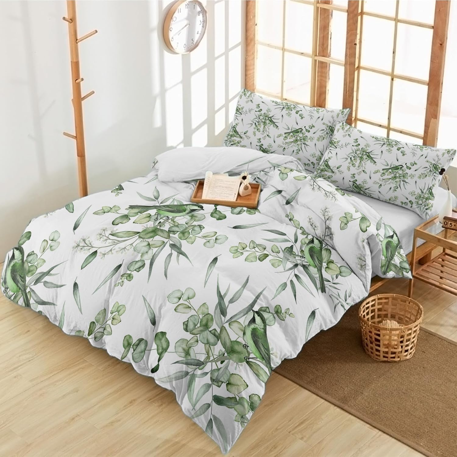 Sage Green Botanical Comforter Cover Eucalyptus Leaves Duvet Cover Spring Watercolor Plants Bedding Set Rustic Farmhouse Bed Set AU Single(140x210cm)
Sage Green Botanical Comforter Cover Eucalyptus Leaves Duvet Cover Spring Watercolor Plants Bedding Set Rustic Farmhouse Bed Set AU Single(140x210cm)