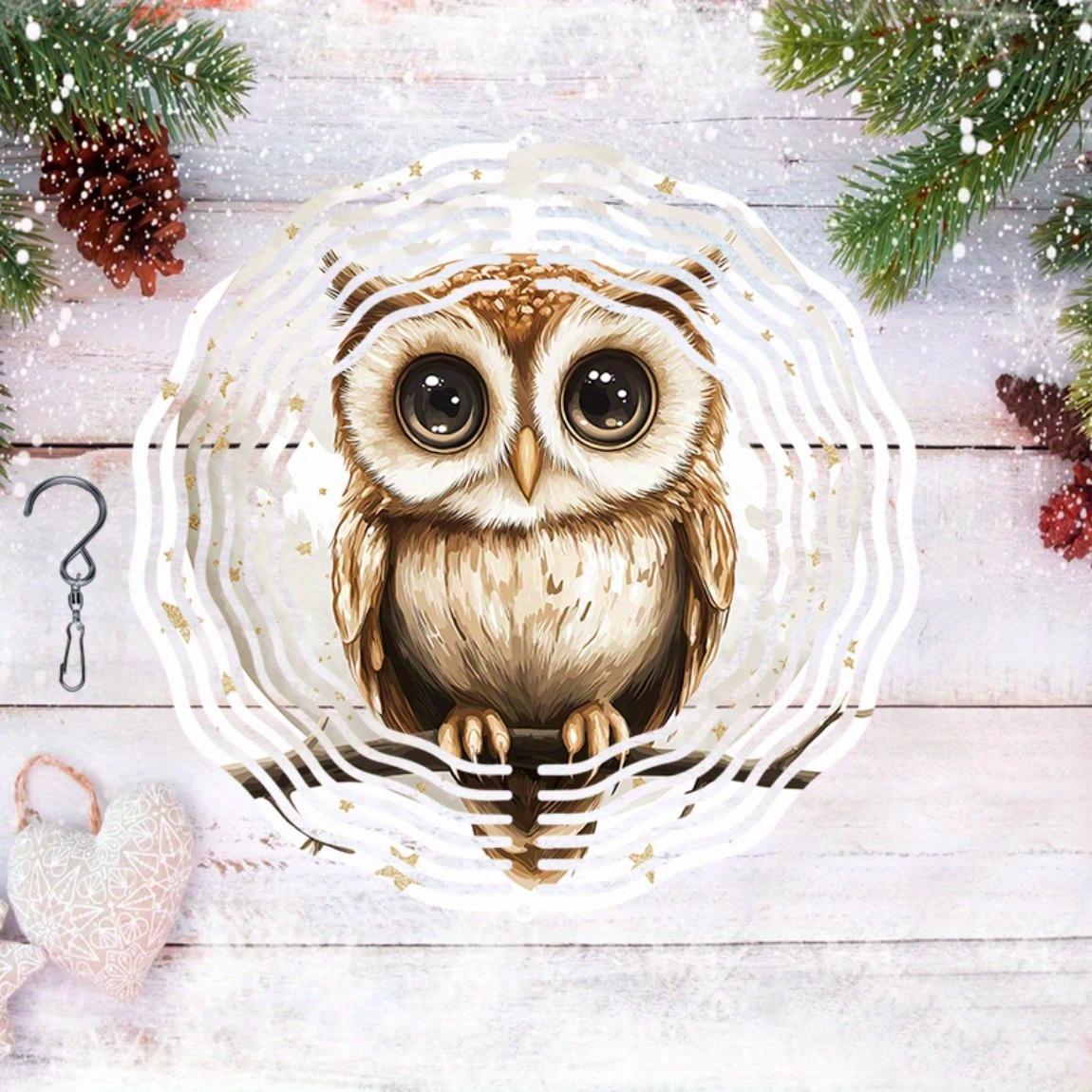 Metal Owl Wind Chime with Mandala Watercolor Design Outdoor Garden Decor for Patio Porch Yard No Batteries Needed Weather Resistant
Metal Owl Wind Chime with Mandala Watercolor Design Outdoor Garden Decor for Patio Porch Yard No Batteries Needed Weather Resistant