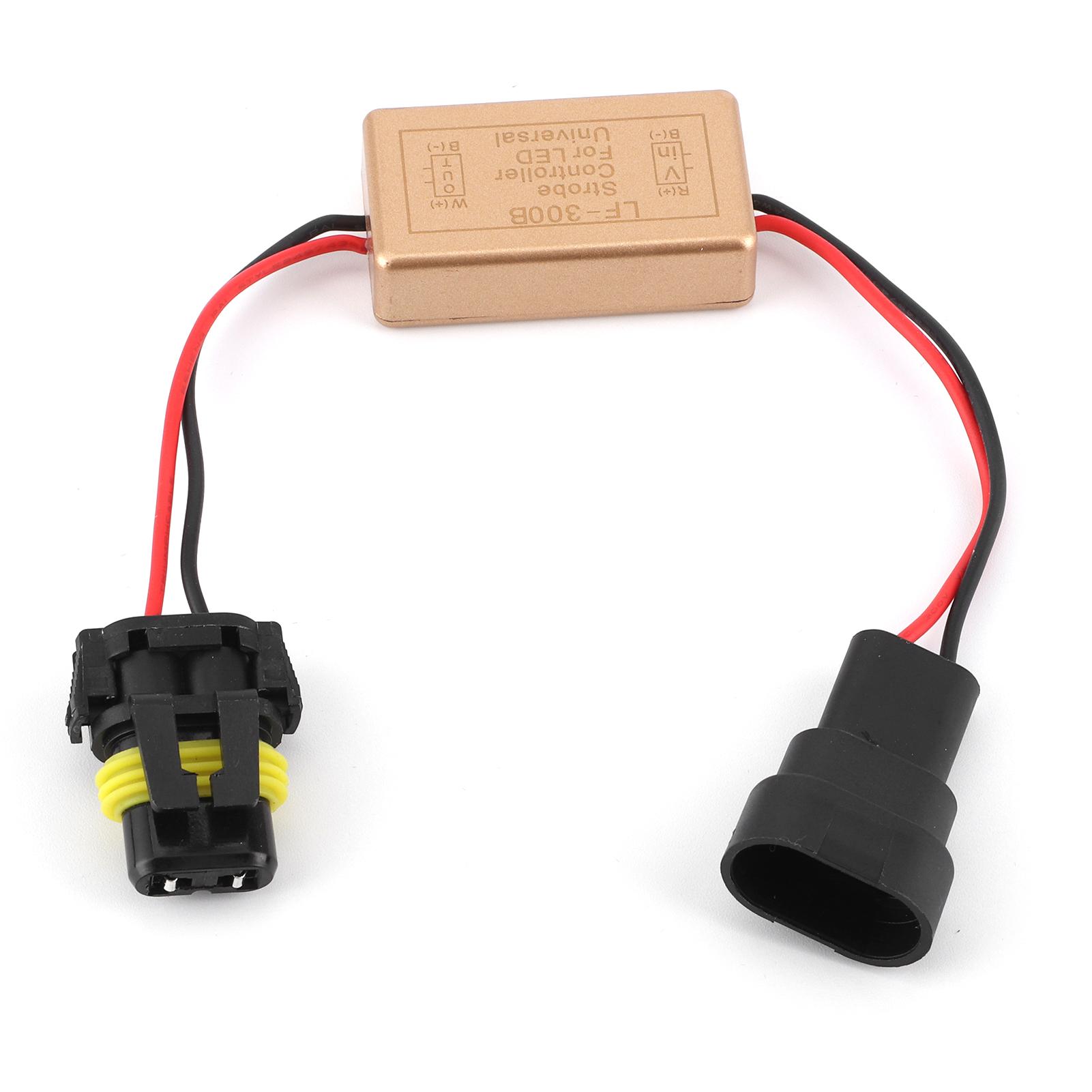 LF300B Блок управления вспышками стробоскопов непрерывного мигания 9005 9006 9012 для светодиодных фар противотуманных фар
LF300B Блок управления вспышками стробоскопов непрерывного мигания 9005 9006 9012 для светодиодных фар противотуманных фар