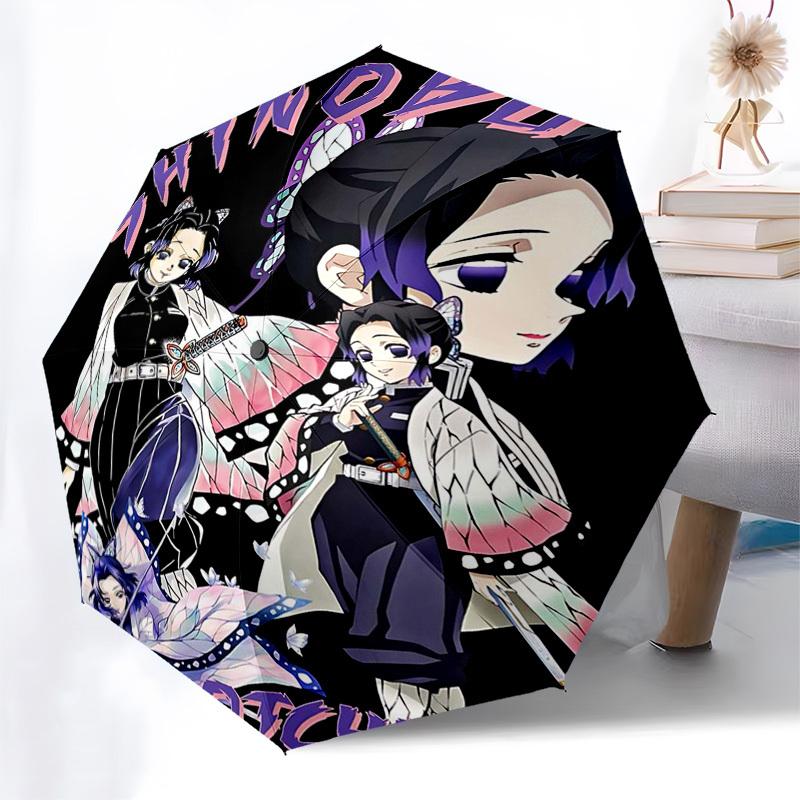 1pc Shinobu Kotcho Anime Characters Automatic Folding Umbrella, Portable 3-Fold Design with Iron Frame, Outdoor for Fans, Travelers, Everyday Use, Per
1pc Shinobu Kotcho Anime Characters Automatic Folding Umbrella, Portable 3-Fold Design with Iron Frame, Outdoor for Fans, Travelers, Everyday Use, Per