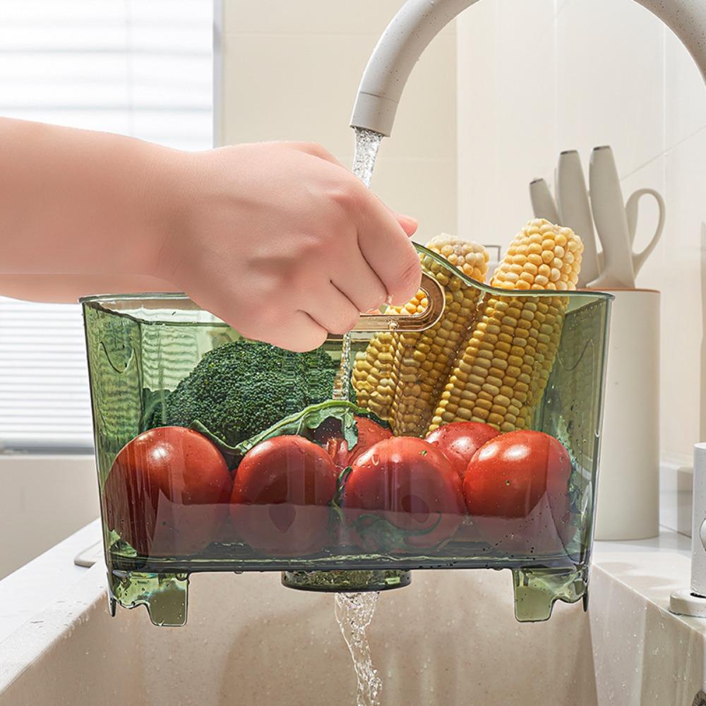 Plastic Vegetable Washing Basket Large Size Handheld Fruit Basin Portable Drainage Basket
Plastic Vegetable Washing Basket Large Size Handheld Fruit Basin Portable Drainage Basket