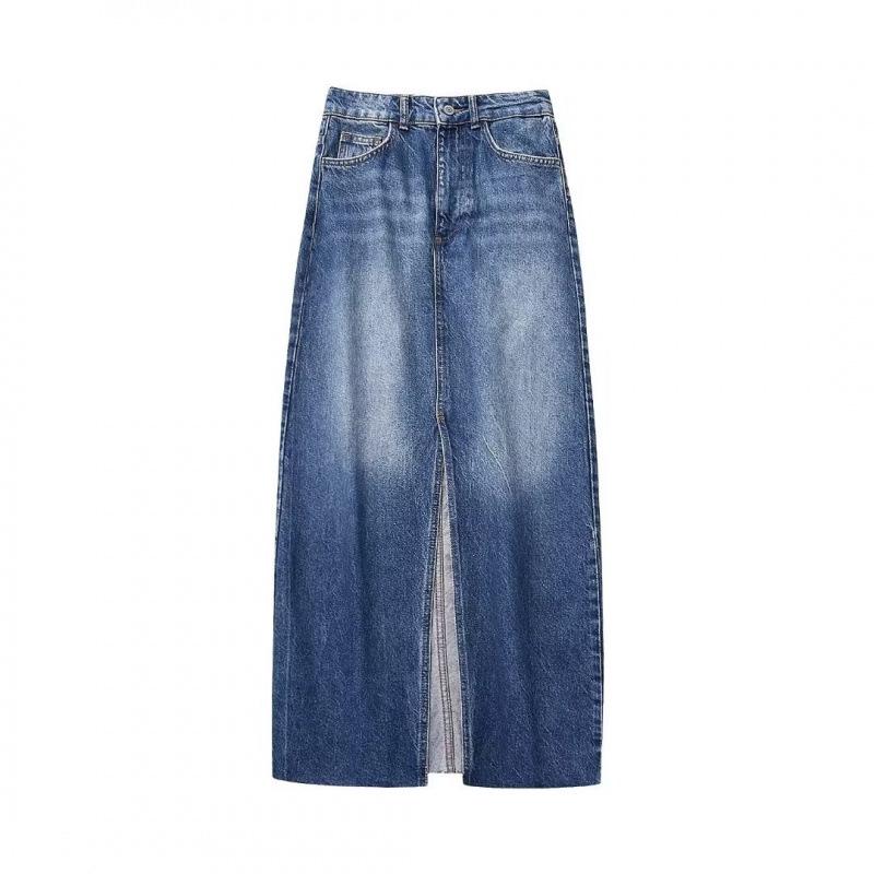 European & American Women s High-Waist Denim Midi Skirt with Slit Design for Summer Extra Small
European & American Women s High-Waist Denim Midi Skirt with Slit Design for Summer Extra Small