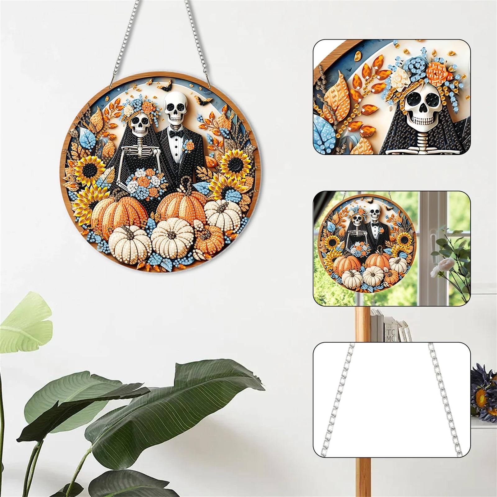 2D Flat Acrylic DIY Halloween Skeleton Couple Hanging Diamond Art Kits United States
2D Flat Acrylic DIY Halloween Skeleton Couple Hanging Diamond Art Kits United States