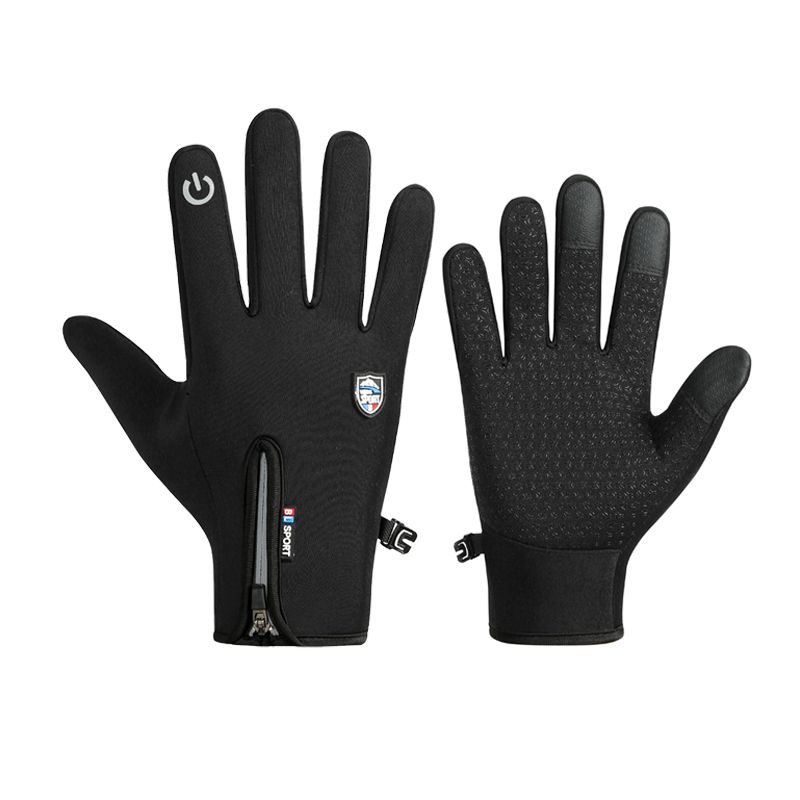 Cycling Gloves Men Winter Fleece-lined Thickened Warm-Keeping and Cold-Proof Cycling Motorcycle Waterproof Exposed Two Finger Touch Screen Full Finger Zipper refers to black L
Cycling Gloves Men Winter Fleece-lined Thickened Warm-Keeping and Cold-Proof Cycling Motorcycle Waterproof Exposed Two Finger Touch Screen Full Finger Zipper refers to black L