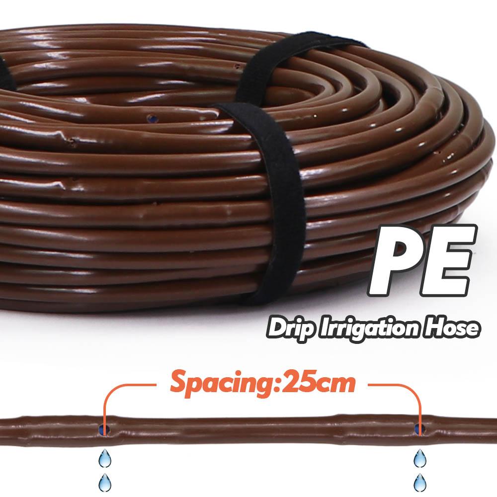 1/4 4/6mm Brown PE Hose Drip Emitter for Garden Greenhouse Watering Lawn Agricultural Irrigation Watering Dripper Spacing 25cm 1/4 &30m-100FT
1/4 4/6mm Brown PE Hose Drip Emitter for Garden Greenhouse Watering Lawn Agricultural Irrigation Watering Dripper Spacing 25cm 1/4 &30m-100FT