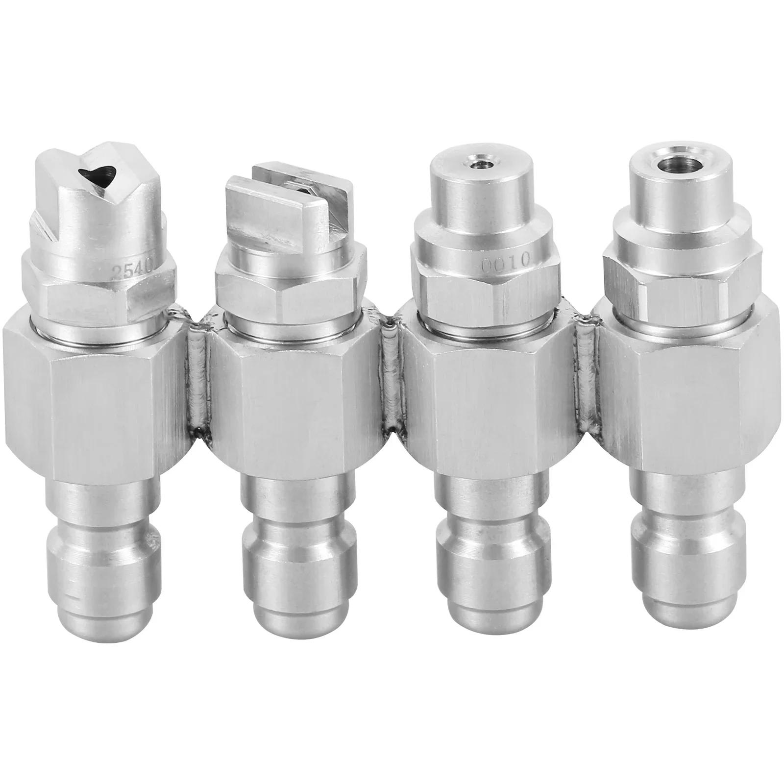 4 Way J Rod Pressure Washer Nozzle Steel 1/4inch Jrod Tip Quick Connect Nozzle Fittings Pressure Washer Accessories for Car
4 Way J Rod Pressure Washer Nozzle Steel 1/4inch Jrod Tip Quick Connect Nozzle Fittings Pressure Washer Accessories for Car