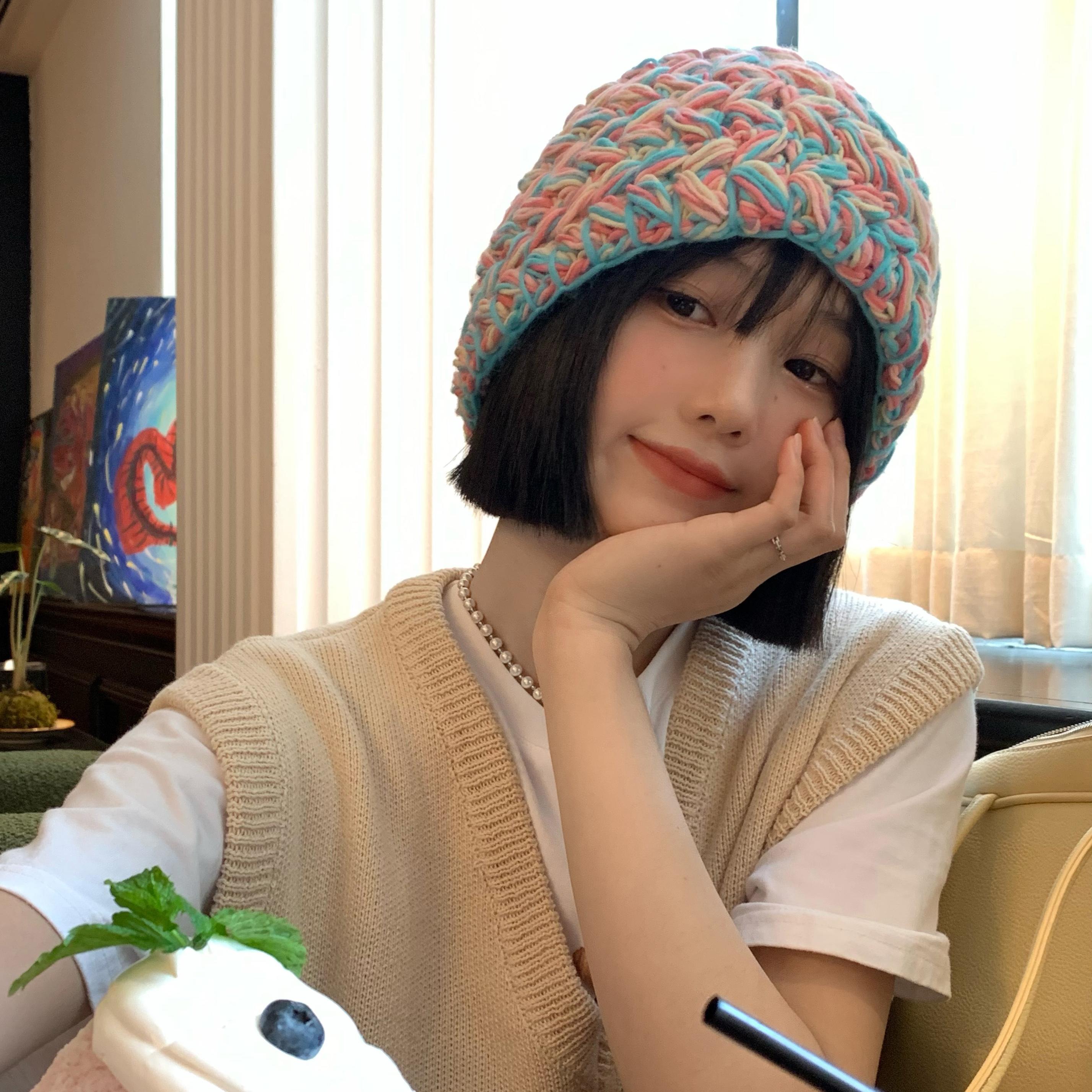 Цветная шапка из шерсти крупной вязки женская осенне-зимняя свободная маленькая шляпа-ведро для лица шляпа для большого обхвата головы тренд adult (56-58cm)
Цветная шапка из шерсти крупной вязки женская осенне-зимняя свободная маленькая шляпа-ведро для лица шляпа для большого обхвата головы тренд adult (56-58cm)