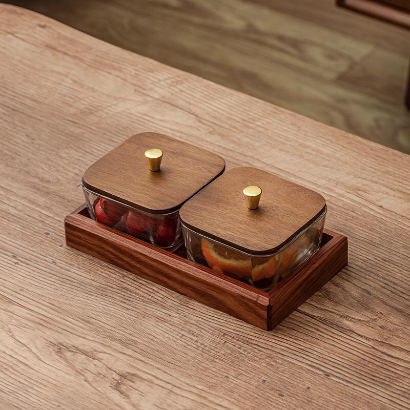 Ruhan Walnut Wood Divided Serving Tray Set
Ruhan Walnut Wood Divided Serving Tray Set