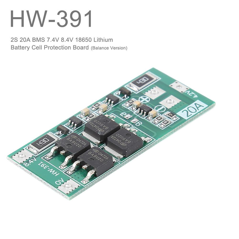 2S 20A BMS 7.4V DC 8.4-9V 18650 Lithium Battery Protection Board Cell Module Li-ion Battery Charger Module Protection Board
2S 20A BMS 7.4V DC 8.4-9V 18650 Lithium Battery Protection Board Cell Module Li-ion Battery Charger Module Protection Board