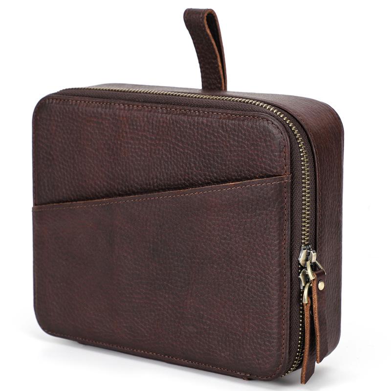 Vintage Cowhide Multi-Compartment Watch Strap Storage Box with Zipper Closure for Mechanical Wristwatches кофейный
Vintage Cowhide Multi-Compartment Watch Strap Storage Box with Zipper Closure for Mechanical Wristwatches кофейный