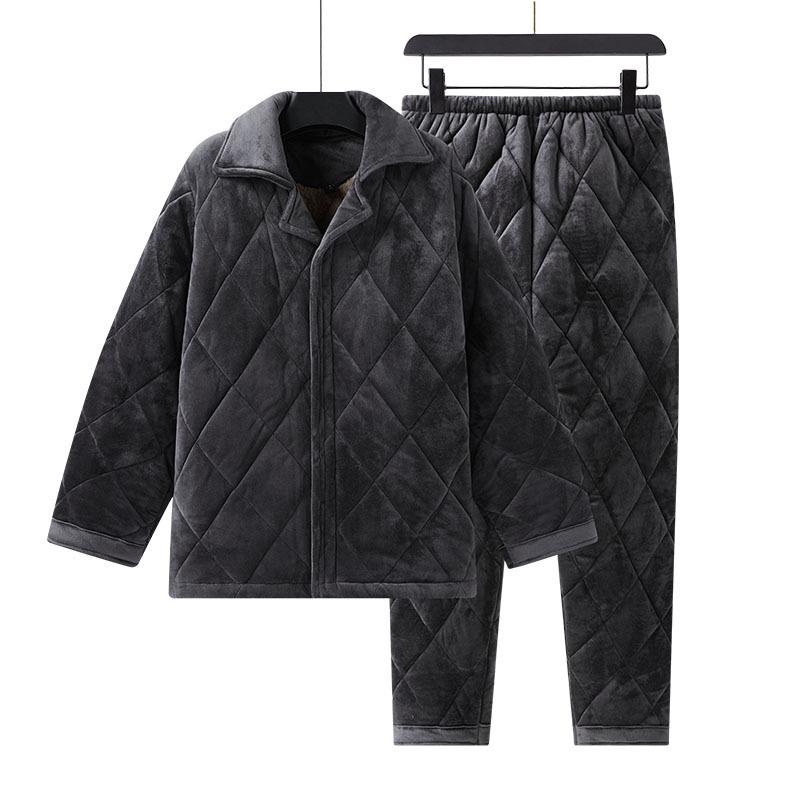 Crystal Velvet Winter Cotton Home Wear Set: Thick Padded Suit for Detention Center Guard 3XL темно-сірий
Crystal Velvet Winter Cotton Home Wear Set: Thick Padded Suit for Detention Center Guard 3XL темно-сірий