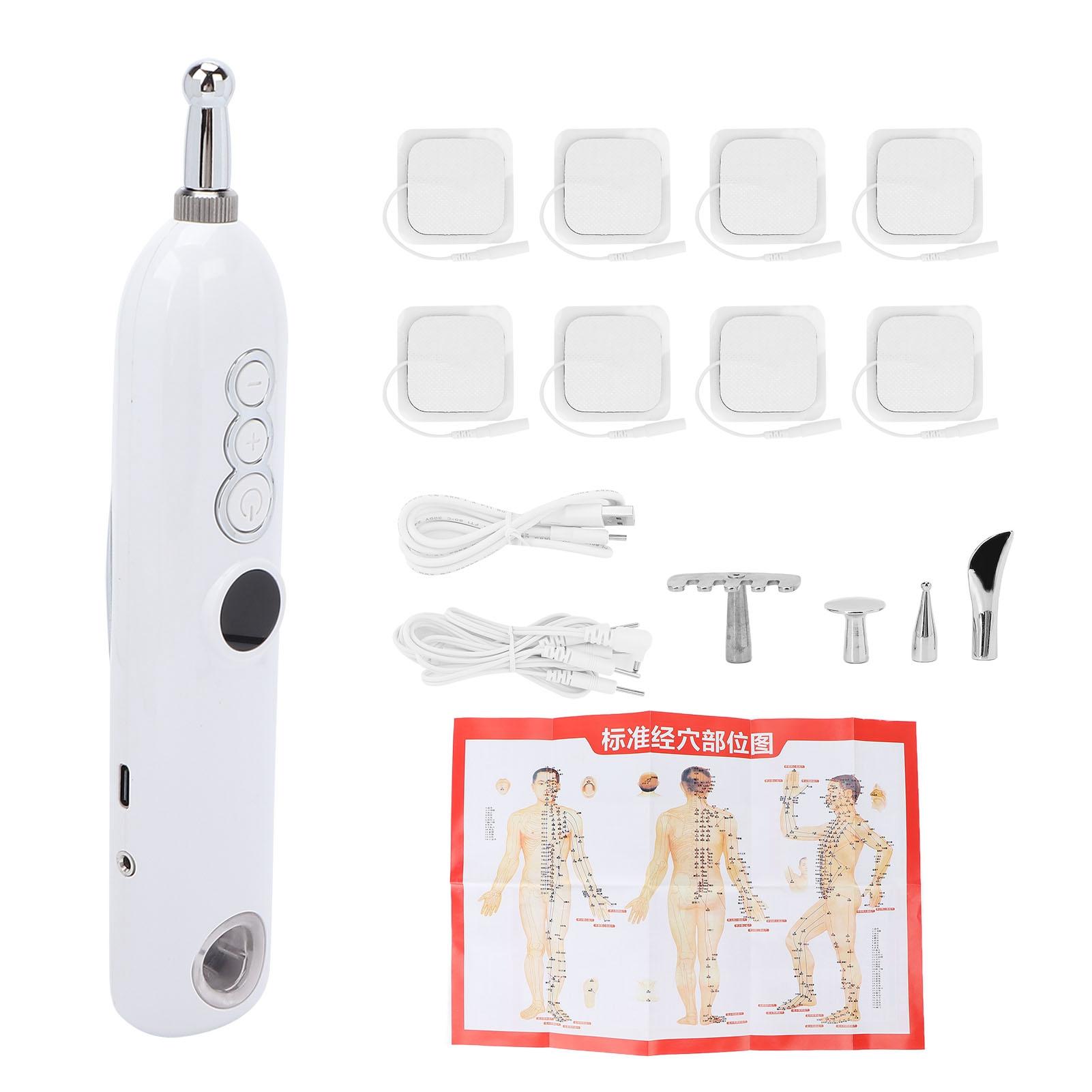 Электрическая ручка для акупунктурного массажа, горячий компресс, обезболивание, умный массажер для меридианов
Электрическая ручка для акупунктурного массажа, горячий компресс, обезболивание, умный массажер для меридианов