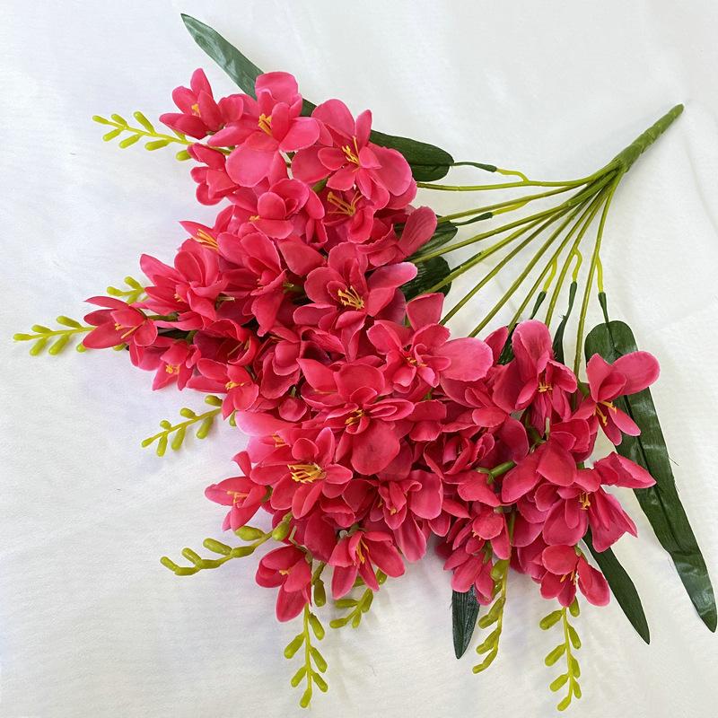Artificial 9-Branch Fragrant Snow Orchid Silk Flower Arrangement Faux Potted Plant Decorative Bouquet Home Office Display One Size
Artificial 9-Branch Fragrant Snow Orchid Silk Flower Arrangement Faux Potted Plant Decorative Bouquet Home Office Display One Size