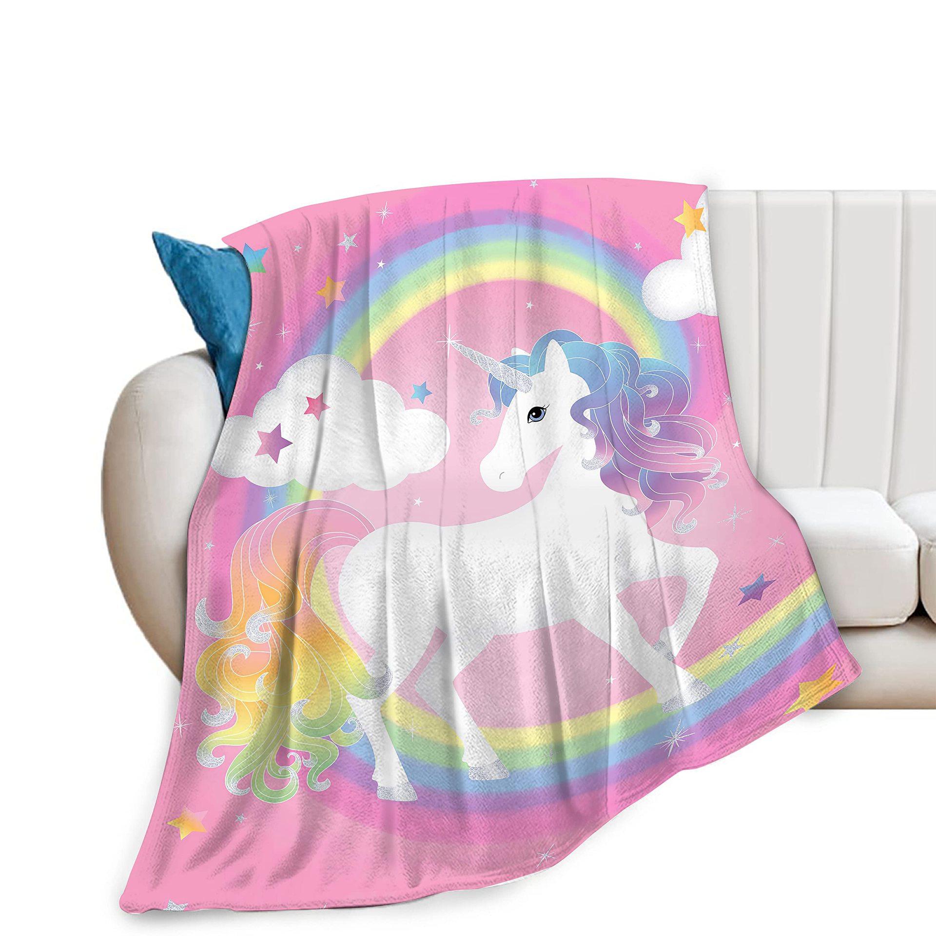 Unicorn Rainbow Printed Blanket for Sofa Bed Travel Camping Living Room Office Conditioning Blanket for All Seasons Gifts 75x90cm
Unicorn Rainbow Printed Blanket for Sofa Bed Travel Camping Living Room Office Conditioning Blanket for All Seasons Gifts 75x90cm
