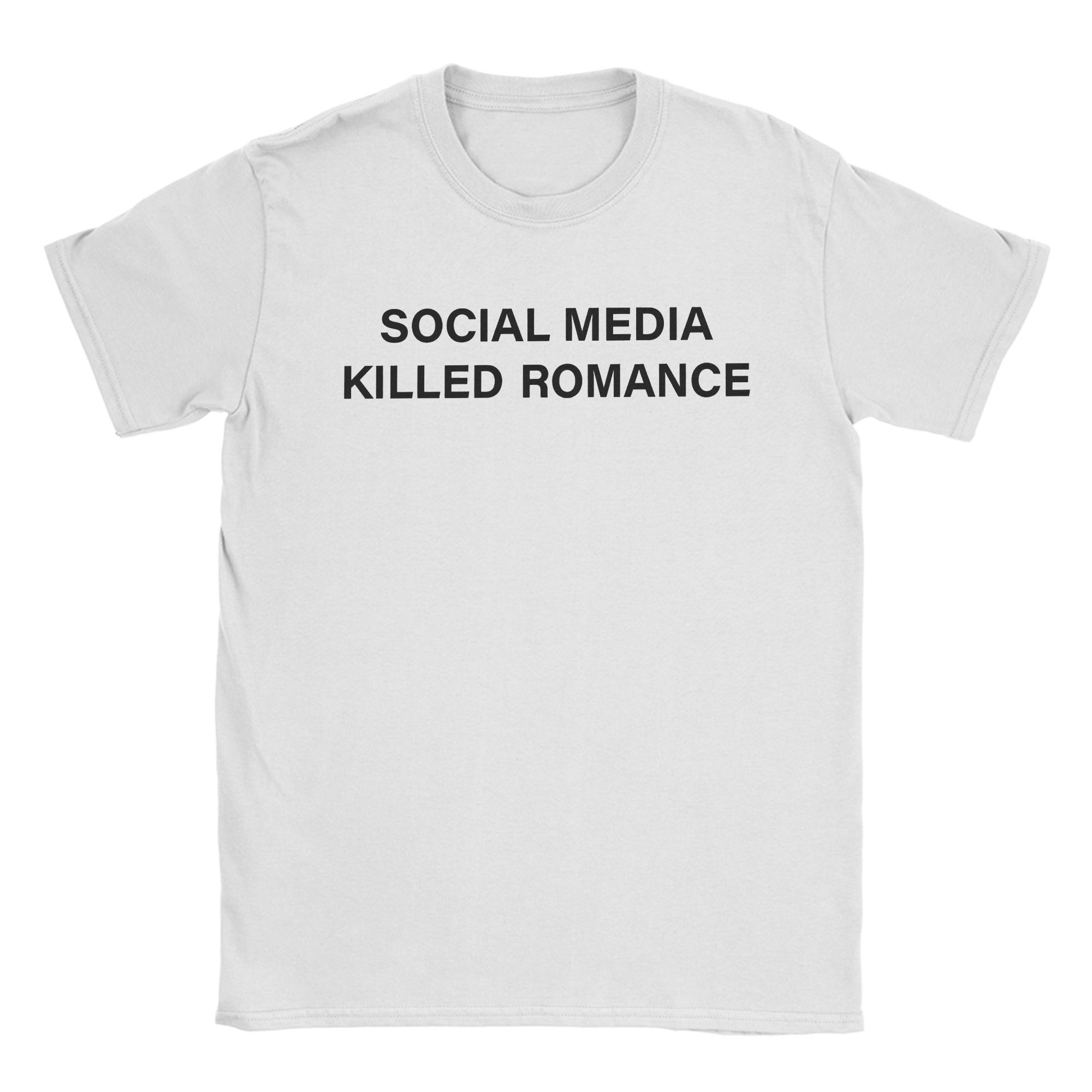 Social Media Killed Romance T-Shirt Hip Hop T Shirts Short-Sleeved Classic Tops Beach Cotton O Neck Plus Size 5XL Clothing S синий
Social Media Killed Romance T-Shirt Hip Hop T Shirts Short-Sleeved Classic Tops Beach Cotton O Neck Plus Size 5XL Clothing S синий