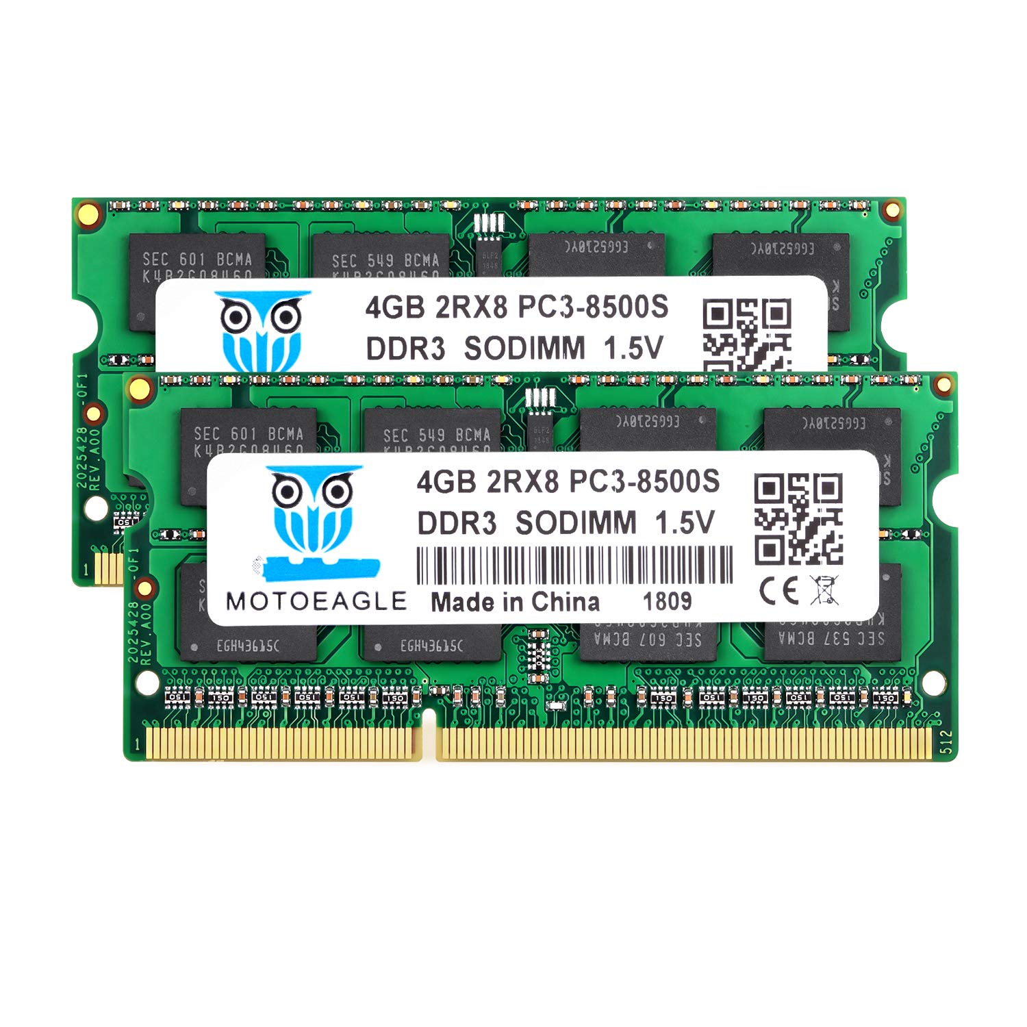 Motoeagle DDR3 1066Mhz 4GB x 2 Laptop Memory 204Pin CL7 Mac Compatible High Efficiency Operation PC3-8500 1.5V Non-ECC SO-DIMM
Motoeagle DDR3 1066Mhz 4GB x 2 Laptop Memory 204Pin CL7 Mac Compatible High Efficiency Operation PC3-8500 1.5V Non-ECC SO-DIMM