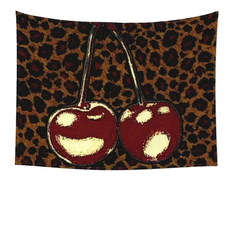VIKAMA LeopardPrint Cherry Tapestry VintageStyle Distressed Cherry Print Wall Hanging Living Room Bedroom Decor Tapestry 74x94cm(29x37in)
VIKAMA LeopardPrint Cherry Tapestry VintageStyle Distressed Cherry Print Wall Hanging Living Room Bedroom Decor Tapestry 74x94cm(29x37in)