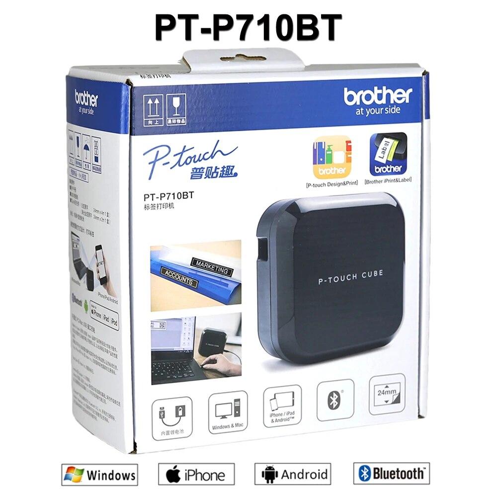 PT-P710BT PT-710BT P-touch Принтер этикеток Cube Brother ptouch Устройство для изготовления этикеток с Bluetooth-соединением для tze 6/9/12/18/24 мм tze 231 241
PT-P710BT PT-710BT P-touch Принтер этикеток Cube Brother ptouch Устройство для изготовления этикеток с Bluetooth-соединением для tze 6/9/12/18/24 мм tze 231 241