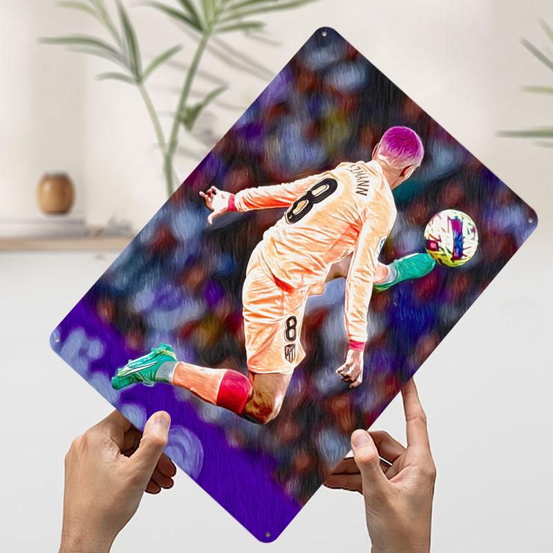 Soccer Player Kicking Poster Customized Vintage Metal Signs Wall Art Retro Tin Plaque for Mancave Decoration At Home Desk Decor 7.9x11.8In(20x30cm)
Soccer Player Kicking Poster Customized Vintage Metal Signs Wall Art Retro Tin Plaque for Mancave Decoration At Home Desk Decor 7.9x11.8In(20x30cm)