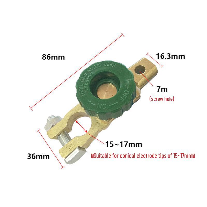 17mm Zinc Alloy Car/RV Battery Disconnect Switch - Genuine with Clip for Easy Installation
17mm Zinc Alloy Car/RV Battery Disconnect Switch - Genuine with Clip for Easy Installation