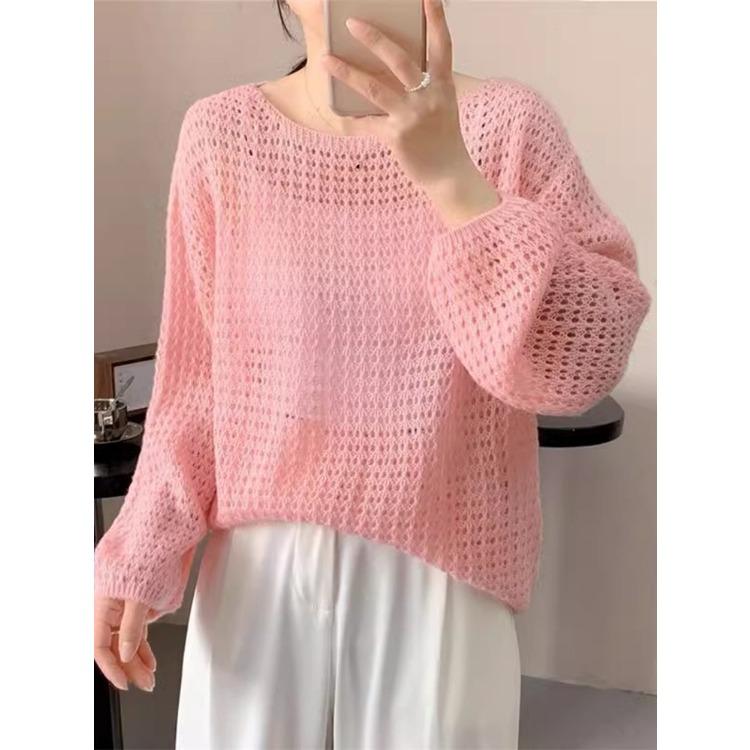 Весна и лето корейский свободный длинный рукав солнцезащитный топ ленивый стиль ажурный трикотажный чехол для женщин 3XL розовый
Весна и лето корейский свободный длинный рукав солнцезащитный топ ленивый стиль ажурный трикотажный чехол для женщин 3XL розовый