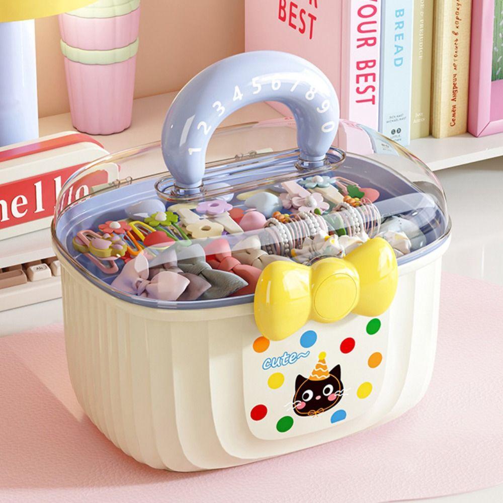 Multi-layer Hairpin Storage Box Bowknot Toy Organizer Box Layered Container Girl Hair Accessories Cat-S
Multi-layer Hairpin Storage Box Bowknot Toy Organizer Box Layered Container Girl Hair Accessories Cat-S