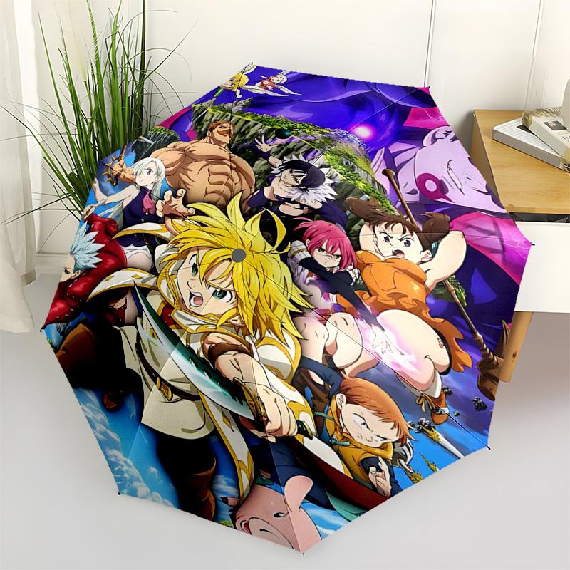 1pc Outdoor Umbrella with The Seven Deadly Sins Characters - Automatic Opening/Closing, Portable 3-Fold Design, 8-Rib Iron Frame - Perfect Gift
1pc Outdoor Umbrella with The Seven Deadly Sins Characters - Automatic Opening/Closing, Portable 3-Fold Design, 8-Rib Iron Frame - Perfect Gift