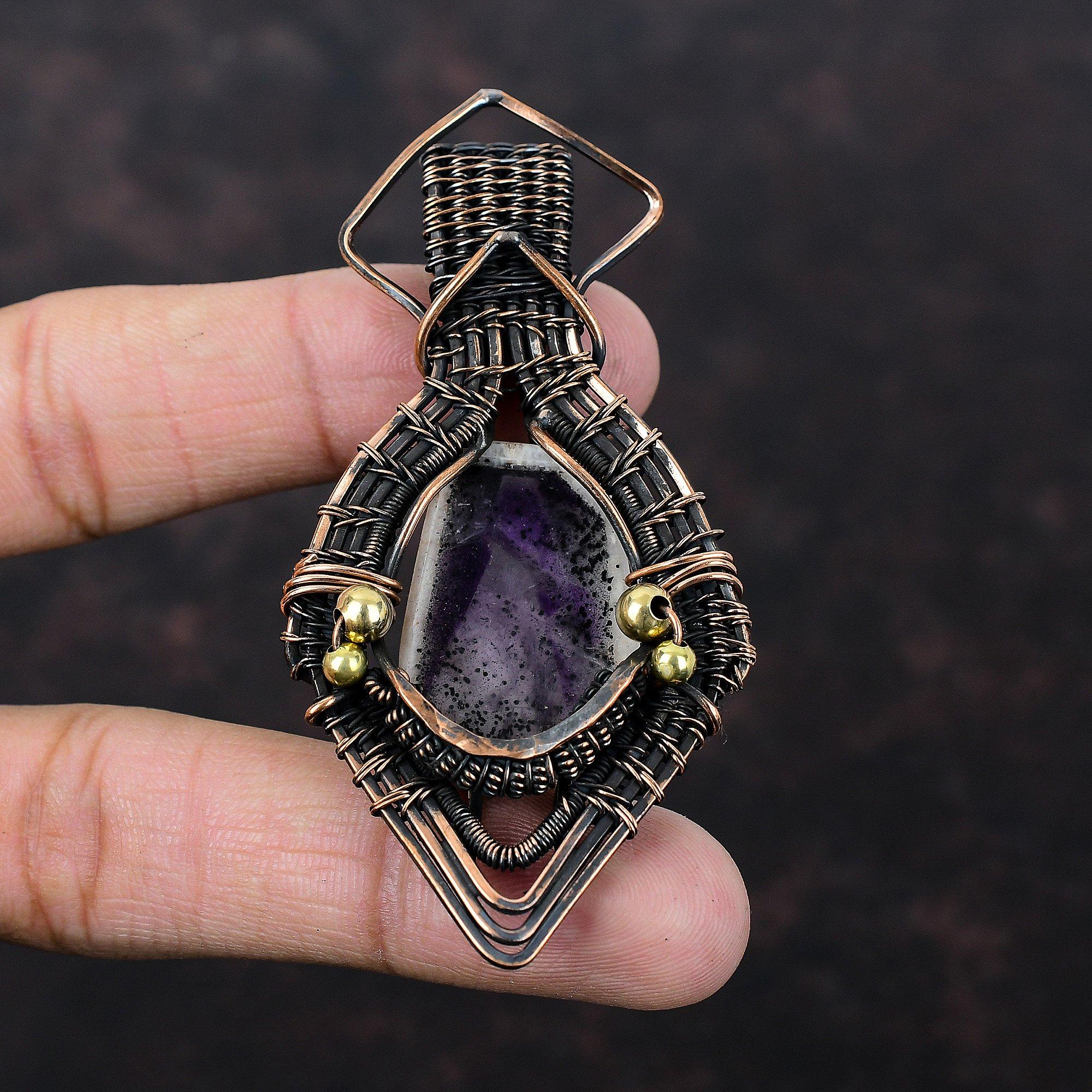 Super 23 Amethyst Pendant Copper Wire Wrapped Pendant Gemstone Pendant Wire Wrap Jewelry Gift For Him Handmade Decent Pendant Copper Jewelry
Super 23 Amethyst Pendant Copper Wire Wrapped Pendant Gemstone Pendant Wire Wrap Jewelry Gift For Him Handmade Decent Pendant Copper Jewelry
