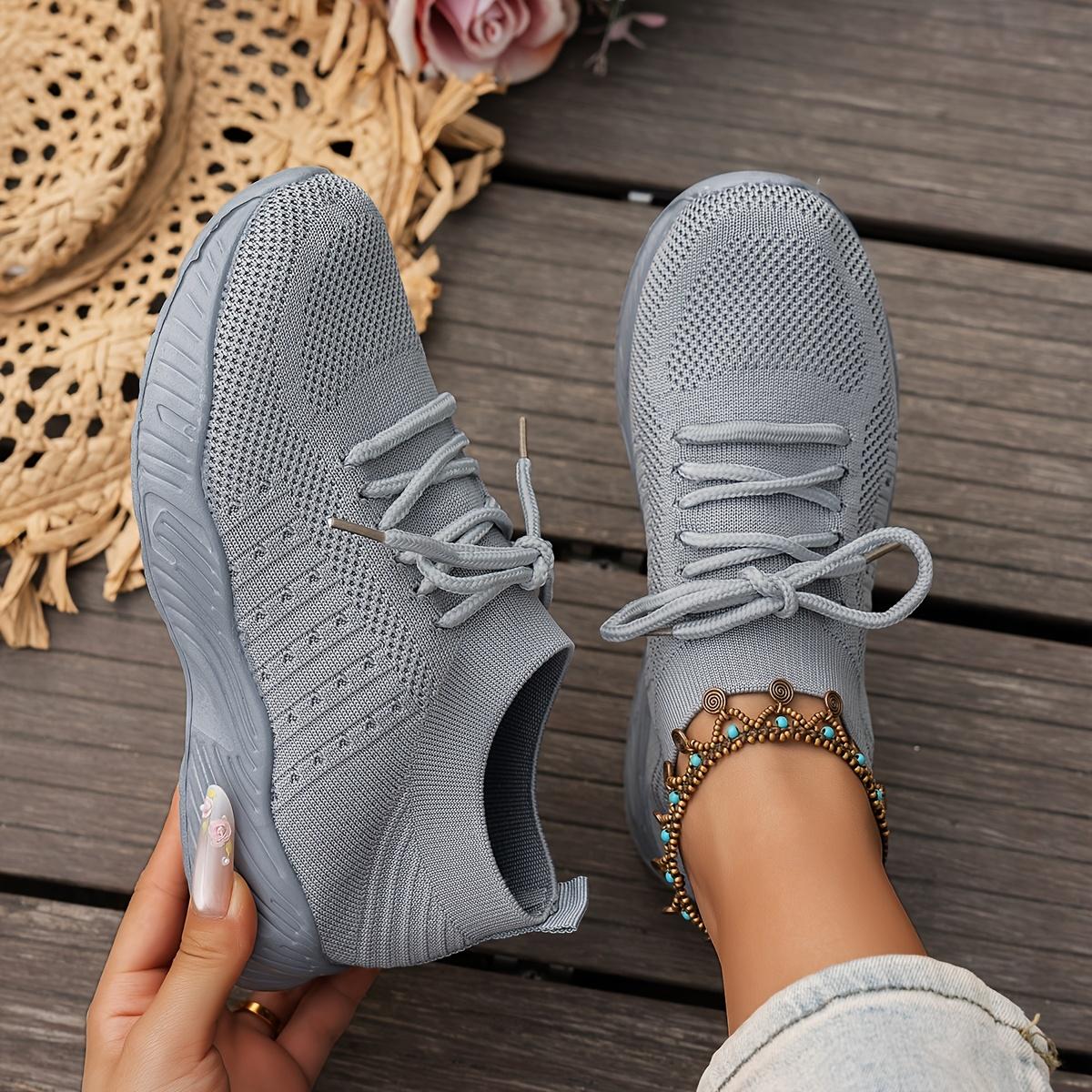 Black Breathable Women s Knit Sneakers Casual Running Shoes with Thick Sole Lace-Up Design and Breathable Mesh Upper for All-Day Comfort 43 сірий
Black Breathable Women s Knit Sneakers Casual Running Shoes with Thick Sole Lace-Up Design and Breathable Mesh Upper for All-Day Comfort 43 сірий