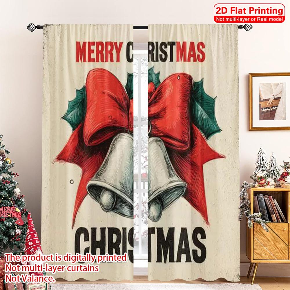 Flat Printing Christmas Scene Curtain Merry Polyester Without Electricity Versatile Perfect Set Of 2 Made Washable W100*H70(CM)-Grommet top&2PCS
Flat Printing Christmas Scene Curtain Merry Polyester Without Electricity Versatile Perfect Set Of 2 Made Washable W100*H70(CM)-Grommet top&2PCS