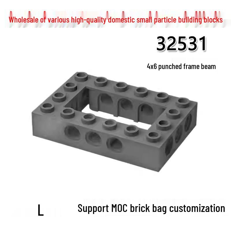 Compatible 4x6 Holed Frame Beam 32531, Small Particle Building Block Accessories Random Color Fast Shipping
Compatible 4x6 Holed Frame Beam 32531, Small Particle Building Block Accessories Random Color Fast Shipping