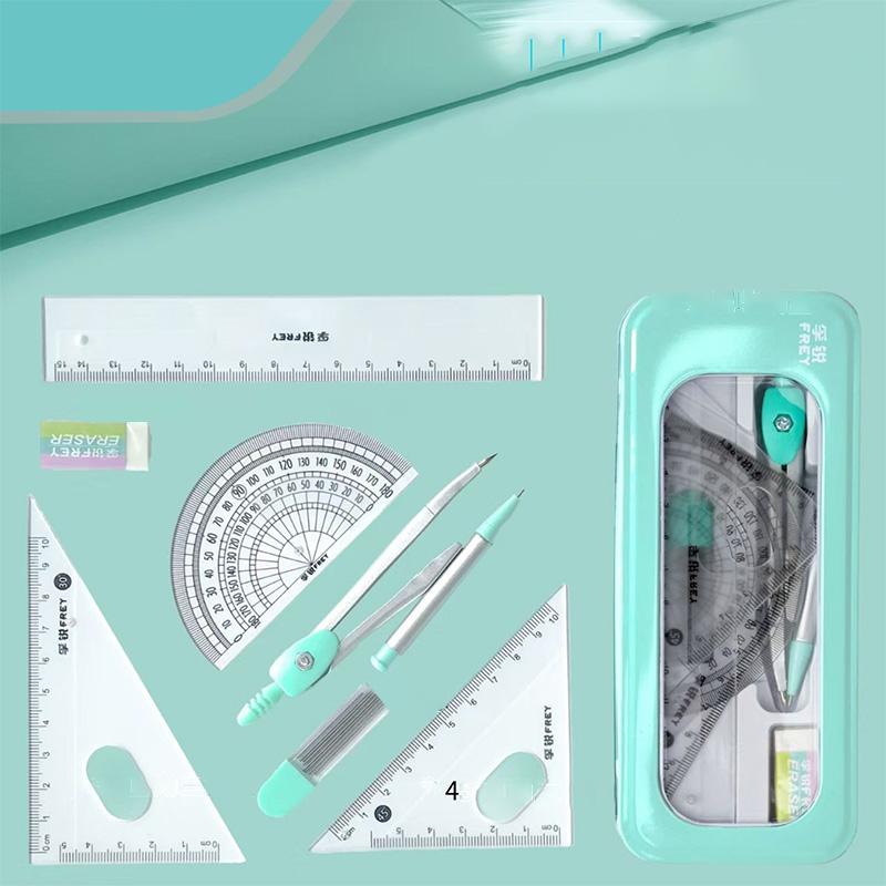 7Piece Compass And Ruler set Multifunctional Professional Metal Small Fresh Drawing Stationery For Student Learning Supplies
7Piece Compass And Ruler set Multifunctional Professional Metal Small Fresh Drawing Stationery For Student Learning Supplies