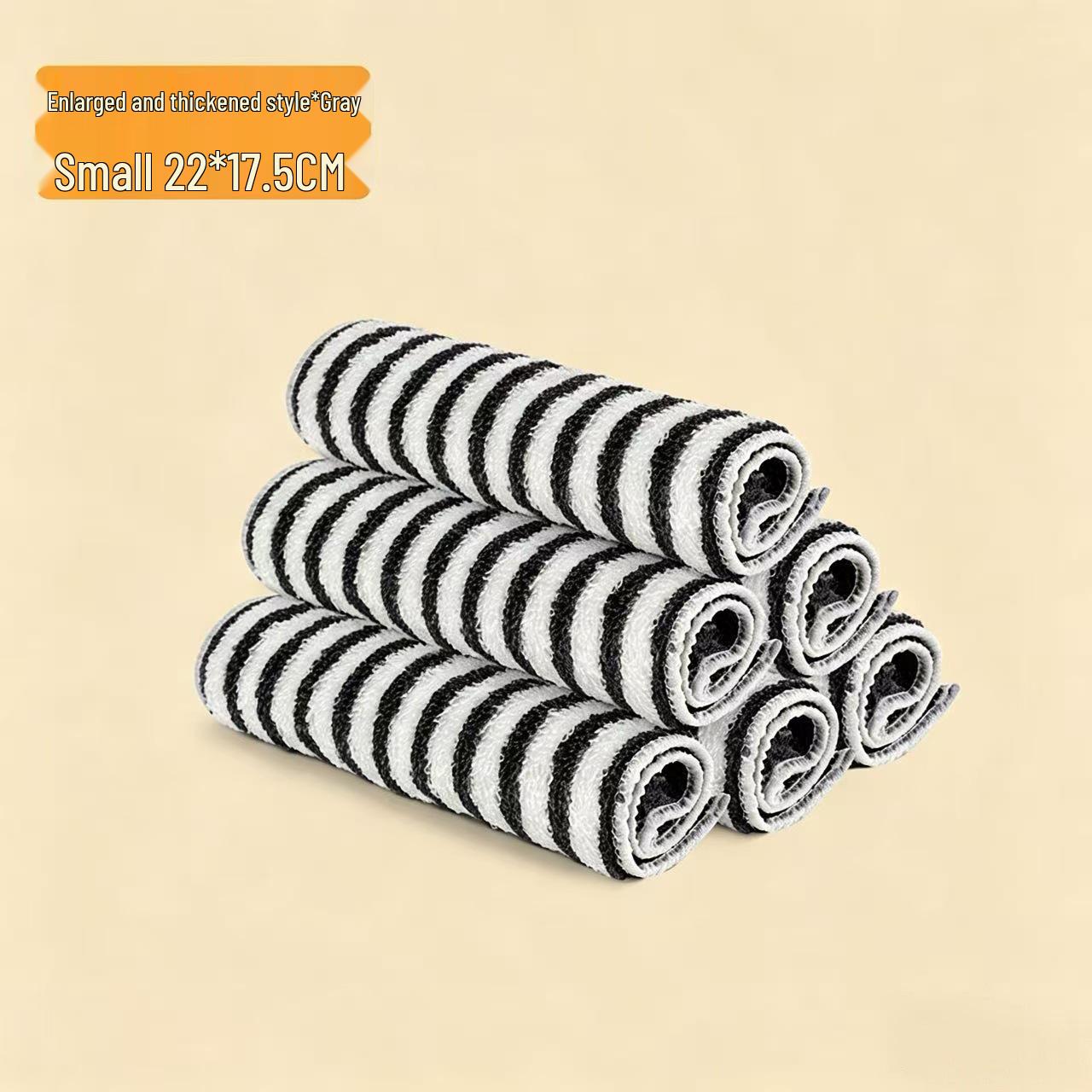 Thickened Bamboo Fiber Dishcloth - Oil-Removing, Non-Stick, Colored Stripe 18x23 cm
Thickened Bamboo Fiber Dishcloth - Oil-Removing, Non-Stick, Colored Stripe 18x23 cm