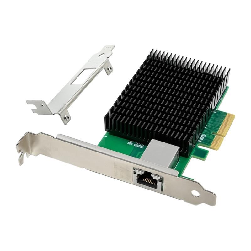 PCIeX4 10G Single Electrical Port Server Networking Card AQ107 RJ45 Server Ethernet Card for Laptops Computer
PCIeX4 10G Single Electrical Port Server Networking Card AQ107 RJ45 Server Ethernet Card for Laptops Computer