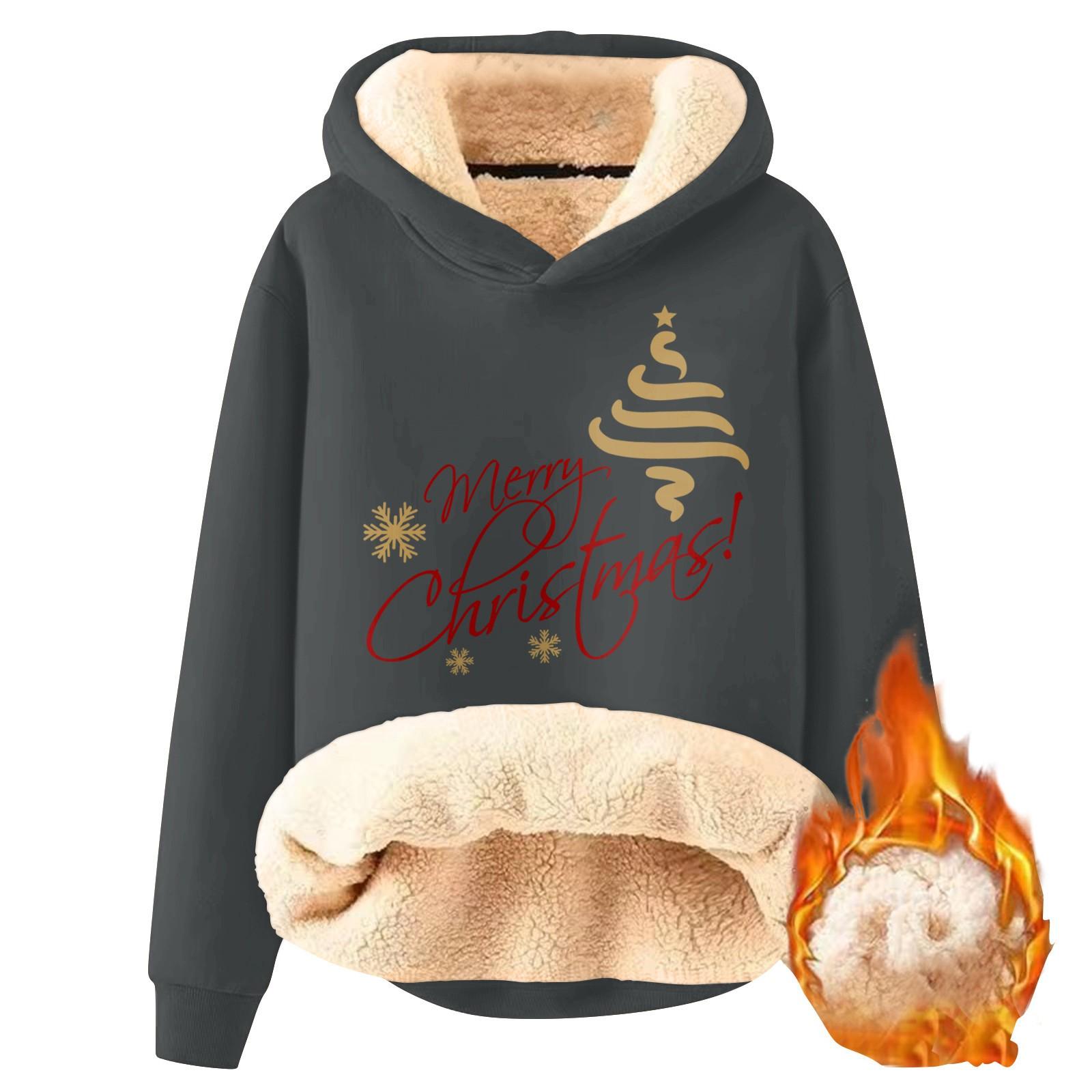 Женская модная утепленная толстовка с капюшоном и рождественским принтом XL тёмно-синий
Женская модная утепленная толстовка с капюшоном и рождественским принтом XL тёмно-синий