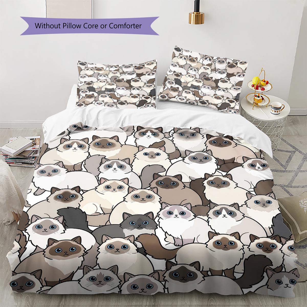 Cartoon Animal Art Pattern Bedding,Quilt Set Quilt Cover Pillowcase Home Birthday Gift (1 * duvet cover + 2 * pillowcase, without core) 135x200cm
Cartoon Animal Art Pattern Bedding,Quilt Set Quilt Cover Pillowcase Home Birthday Gift (1 * duvet cover + 2 * pillowcase, without core) 135x200cm