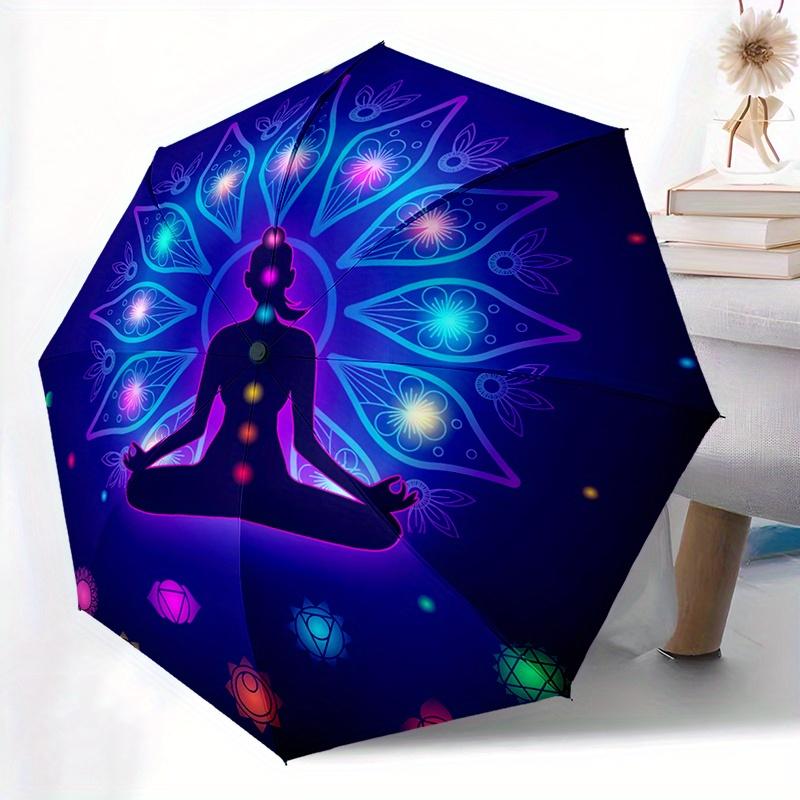 1pc Meditation Chakra Umbrella - Compact 8-Rib Automatic Folding Design, Vibrant for Lotus Flower & Geometric Patterns, Durabl (as the picture,Iron&8K)
1pc Meditation Chakra Umbrella - Compact 8-Rib Automatic Folding Design, Vibrant for Lotus Flower & Geometric Patterns, Durabl (as the picture,Iron&8K)