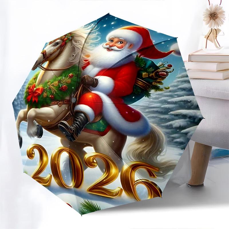 1pc 2026 Festive Unicorn & Santa Design Automatic Opening/Closing Umbrella, Portable Tri-Fold Design with 8-Bone Iron Frame, Perfect for Outdoor Use,
1pc 2026 Festive Unicorn & Santa Design Automatic Opening/Closing Umbrella, Portable Tri-Fold Design with 8-Bone Iron Frame, Perfect for Outdoor Use,