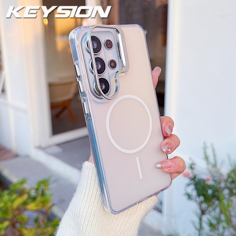 KEYSION Colorful Gradient Magnetic Lens Stand Case for Samsung Galaxy S25 S26 Ultra 5G S26+ S25 FE for MagSafe Shockproof Back Cover for Galaxy S25 FE білий
KEYSION Colorful Gradient Magnetic Lens Stand Case for Samsung Galaxy S25 S26 Ultra 5G S26+ S25 FE for MagSafe Shockproof Back Cover for Galaxy S25 FE білий