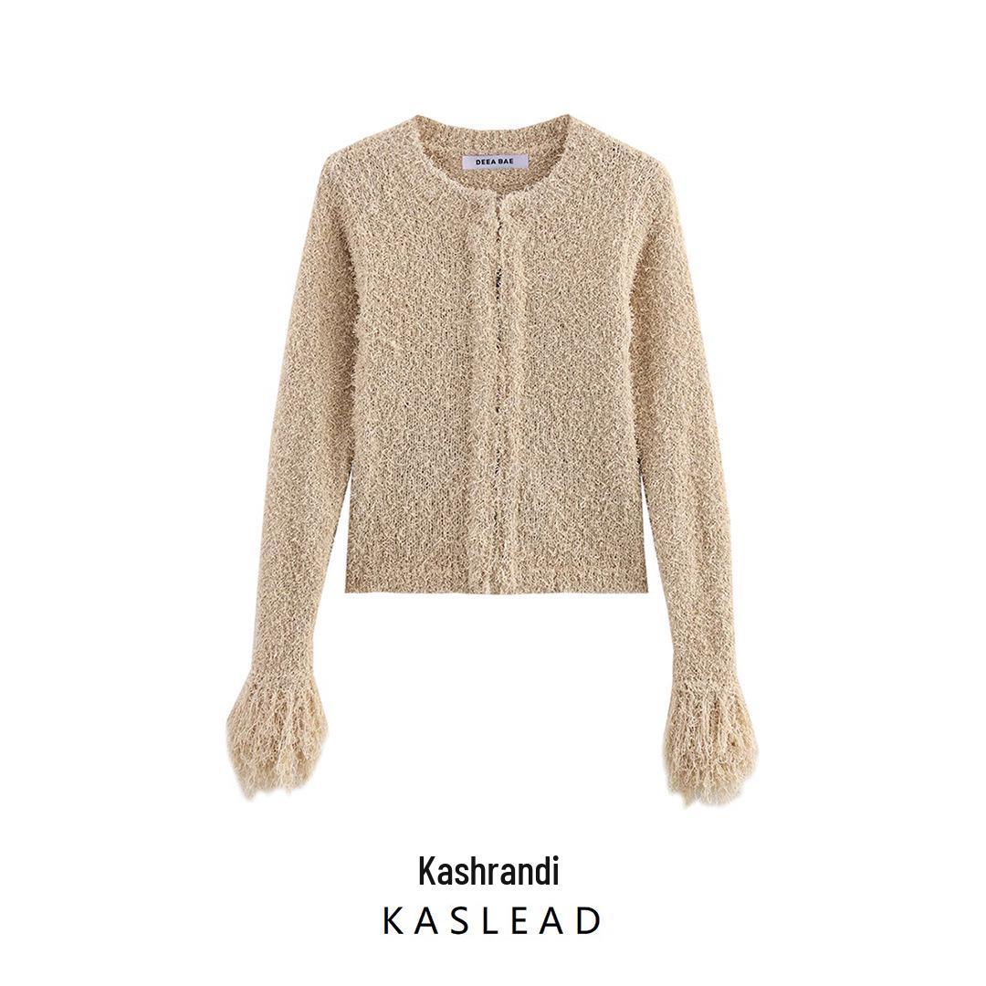 2025 Spring Tassel Embellished Slim Fit Knitted Cardigan for Women - European & American Style, Round Neck, Long Sleeve Small
2025 Spring Tassel Embellished Slim Fit Knitted Cardigan for Women - European & American Style, Round Neck, Long Sleeve Small
