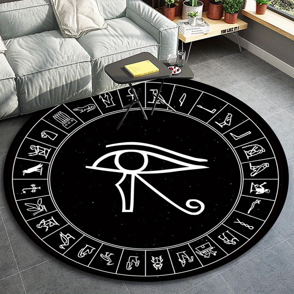 1pc Eye of Horus Pattern Round Floor Mat, Non-slip for Living Room Bedroom Chair Carpets Home Decor Gifts, Home Decor Room Decor Outdoor Dec 80cm by 80cm
1pc Eye of Horus Pattern Round Floor Mat, Non-slip for Living Room Bedroom Chair Carpets Home Decor Gifts, Home Decor Room Decor Outdoor Dec 80cm by 80cm