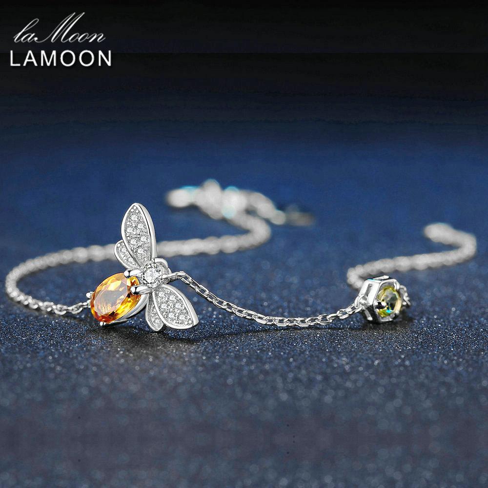 LAMOON Bee Bracelet For Woman Citrine Gemstones Bracelets 925 Silve 14K Gold Plated Designer Jewelry For Lover LMHI002
LAMOON Bee Bracelet For Woman Citrine Gemstones Bracelets 925 Silve 14K Gold Plated Designer Jewelry For Lover LMHI002