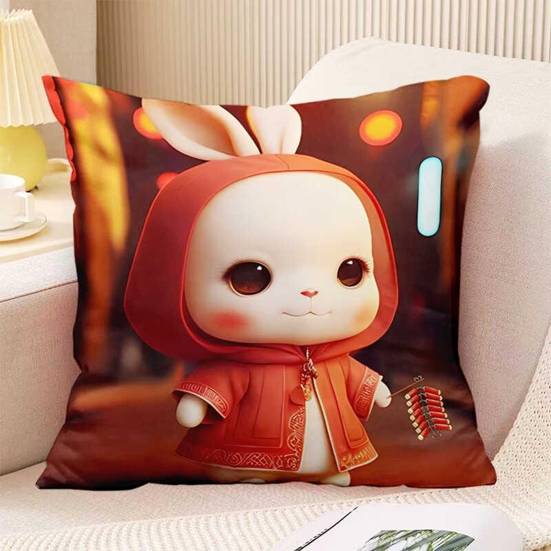 Декоративная наволочка с милым принтом кролика для спальни, гостиной, квадратная подушка, наволочка 40x40cm
Декоративная наволочка с милым принтом кролика для спальни, гостиной, квадратная подушка, наволочка 40x40cm