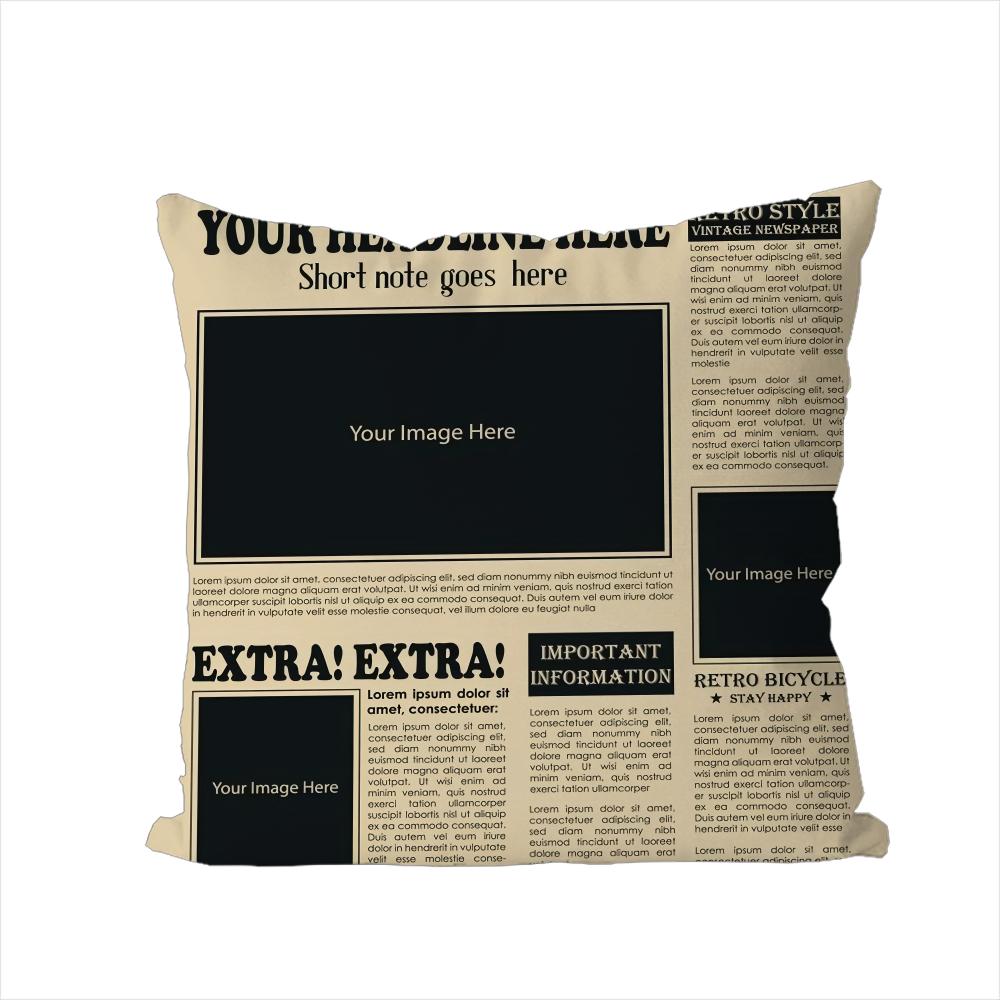 Retro Newspaper Pillow Case For Car Sofa Decorative Home Doublesided Print Plush Square Throw Pillow Cushion Cover 30x30cm
Retro Newspaper Pillow Case For Car Sofa Decorative Home Doublesided Print Plush Square Throw Pillow Cushion Cover 30x30cm