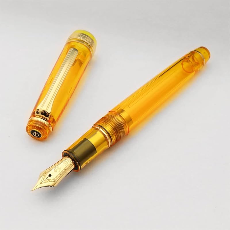 WANCHER limited edition fountain pen SAILOR sailor original professional gear slim transparent amber color 14k gold fountain pen [ Wancher special
WANCHER limited edition fountain pen SAILOR sailor original professional gear slim transparent amber color 14k gold fountain pen [ Wancher special