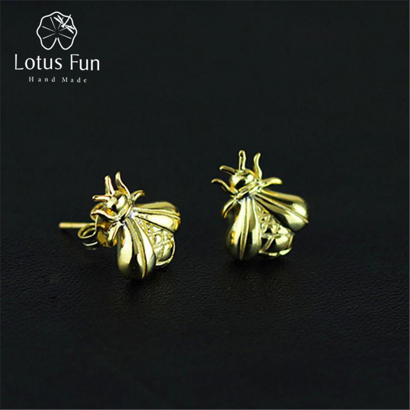 Lotus Fun Natural Creative Handmade Fine Jewelry Vintage Cute Honeybee Серьги-гвоздики для женщин
Lotus Fun Natural Creative Handmade Fine Jewelry Vintage Cute Honeybee Серьги-гвоздики для женщин
