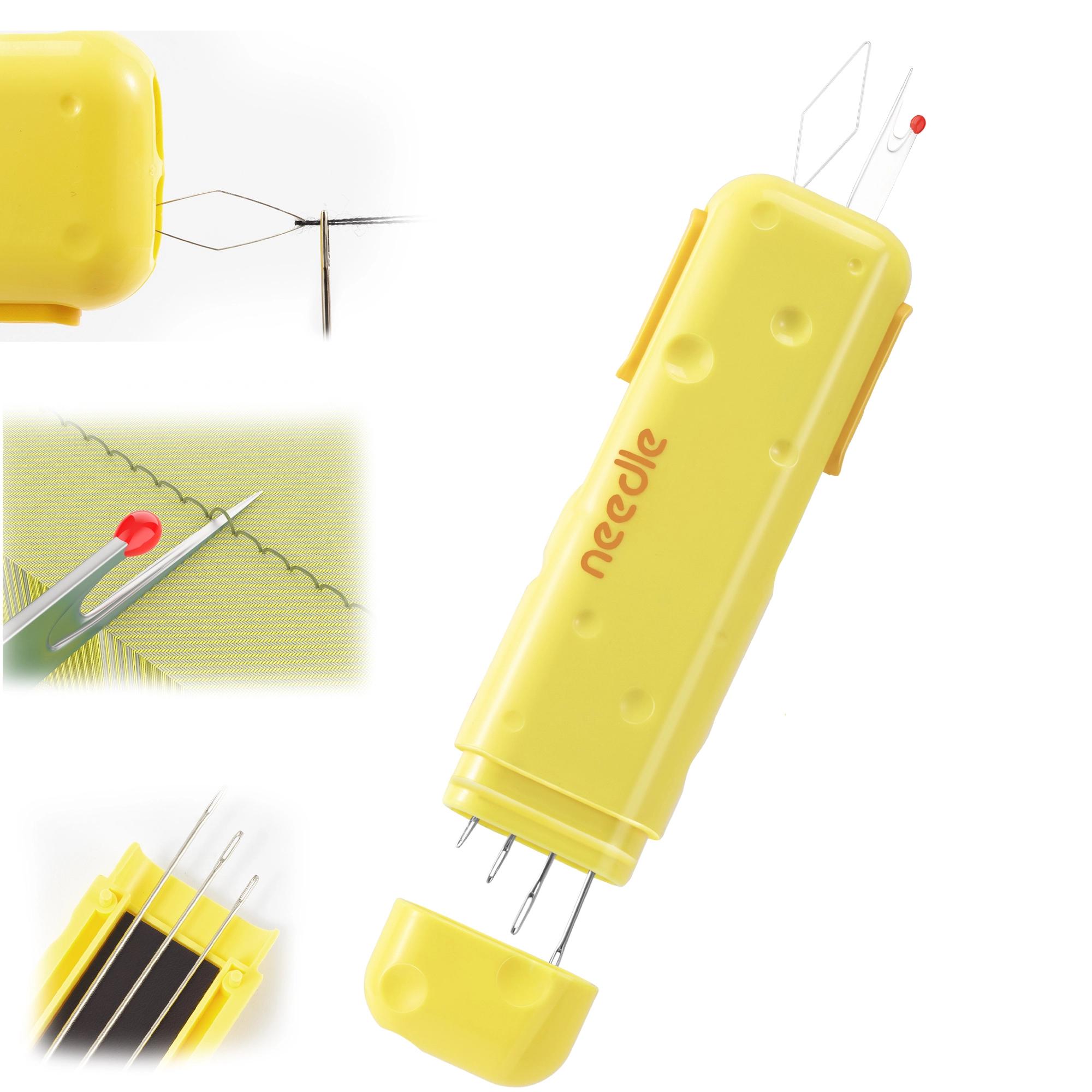 1Pc 3 in 1 Needle-threaders with Seam Ripper Retractable Threading Seam Remover Tool for Sewing Crafting Embroidery Accesories 1pc жовтий
1Pc 3 in 1 Needle-threaders with Seam Ripper Retractable Threading Seam Remover Tool for Sewing Crafting Embroidery Accesories 1pc жовтий