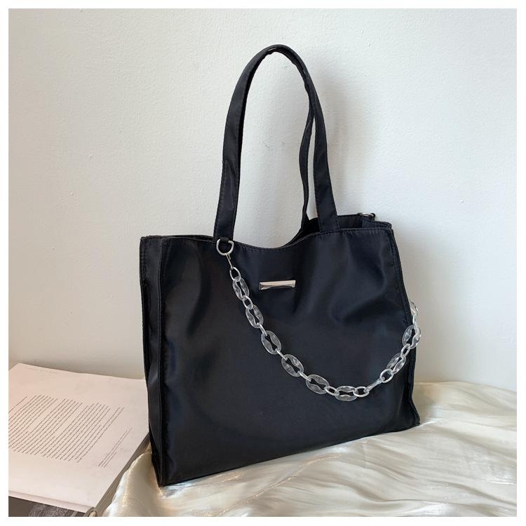 Nylon Large Capacity Women Handbags Acrylic Chain Designer Female Shoulder Bags Lady Shopper Bag Casual Big Totes Bolsa Brown
Nylon Large Capacity Women Handbags Acrylic Chain Designer Female Shoulder Bags Lady Shopper Bag Casual Big Totes Bolsa Brown